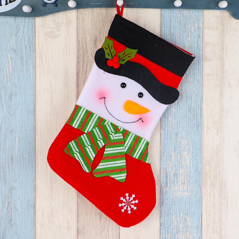 Christmas Decorations Gift Bag Pendant Gift Bag Socks Fireplace Pendant Large Christmas Candy Storage Socks