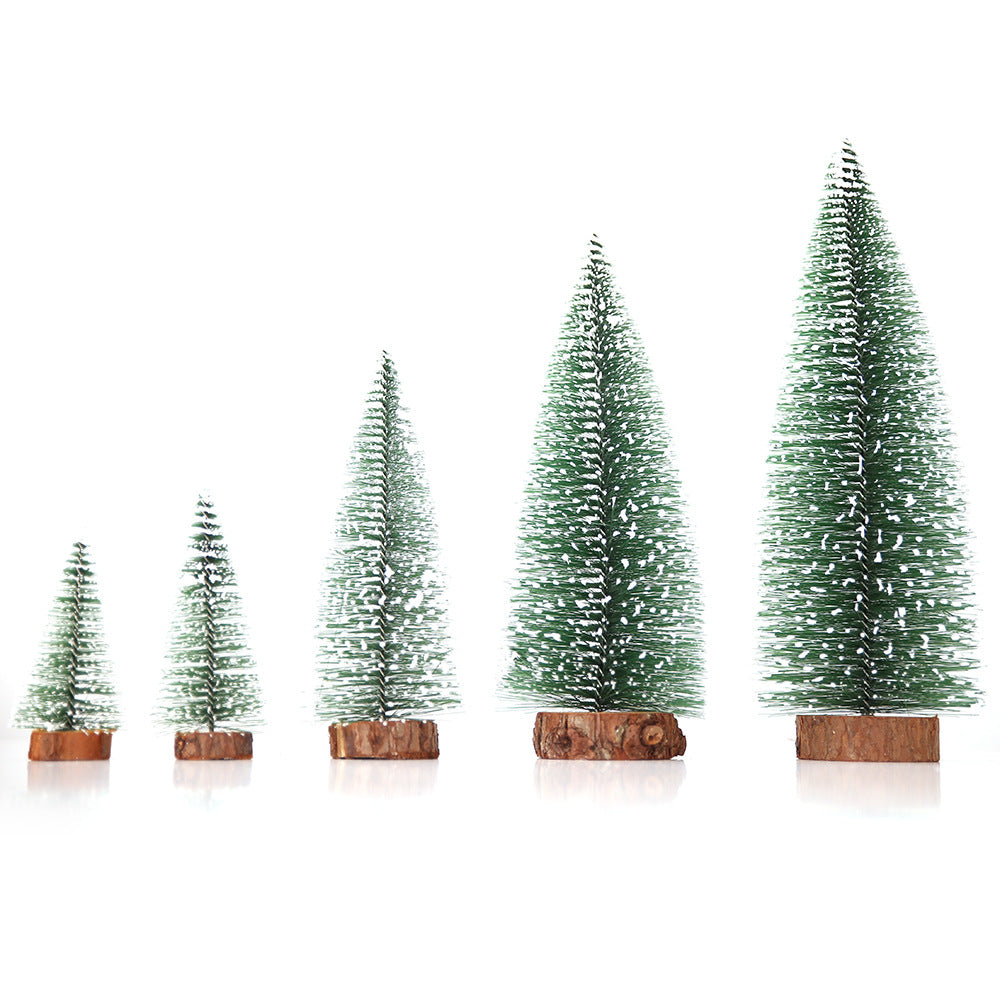 Christmas decorations Christmas tree ornaments, mini white Christmas pine tree table bar shopping mall decoration