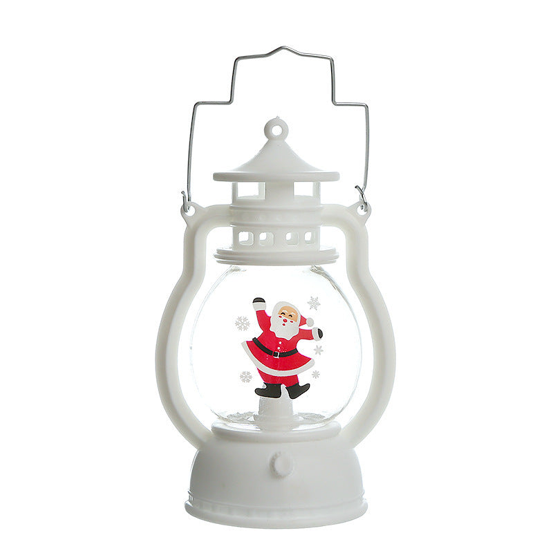 Christmas Ornaments Pony Light Portable Oil Light LED Electronic Candle Light Christmas Tree Scene Arrangement Pendant