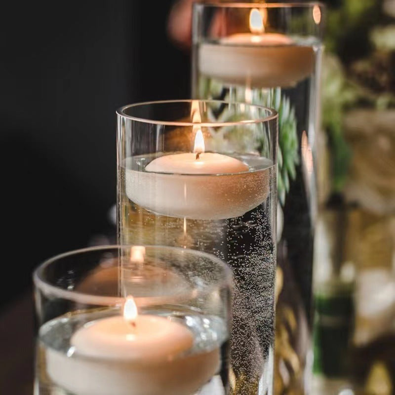 Floating Candle Spherical Smokeless Unscented Romantic Candlelight Dinner Hotel Restaurant Wedding Dress Up Birthday Party