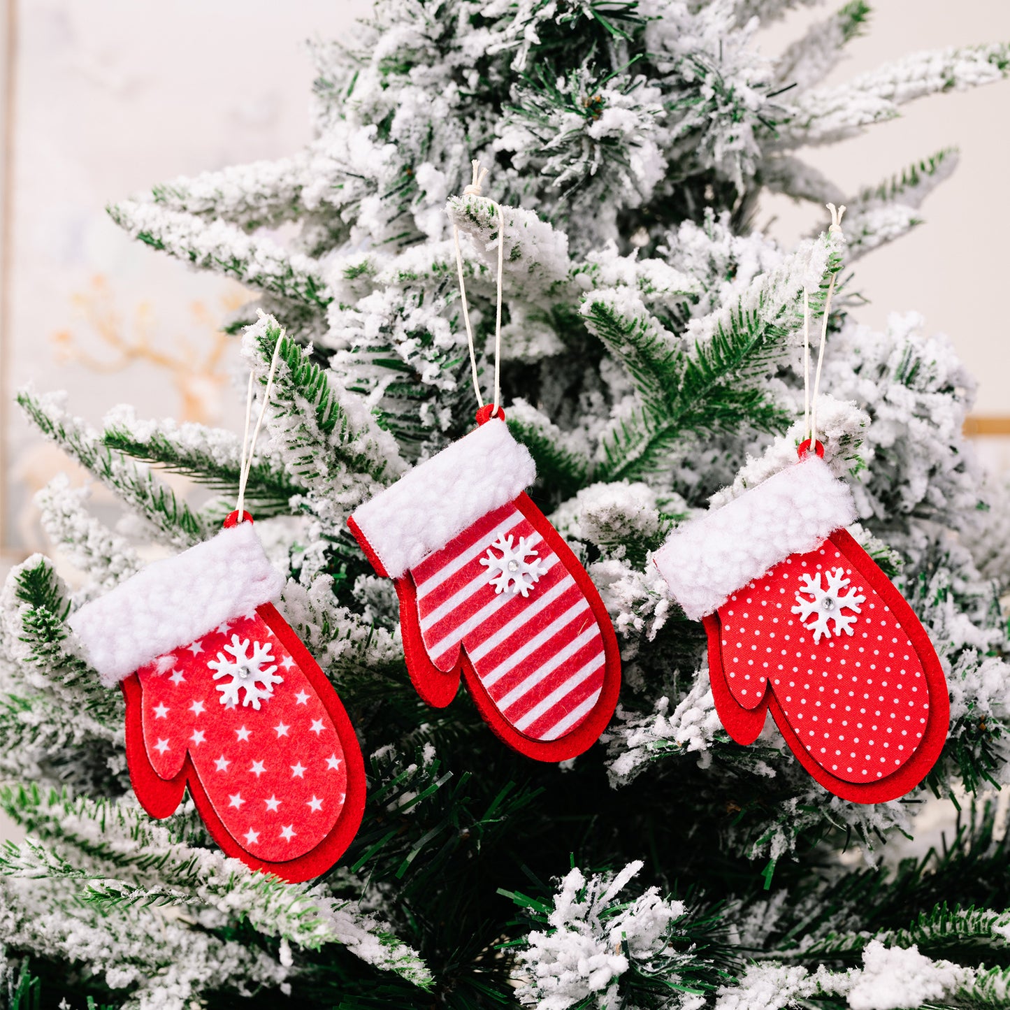 Christmas decoration supplies pendant Christmas hat small pendant boots gloves crutches Christmas tree pendant