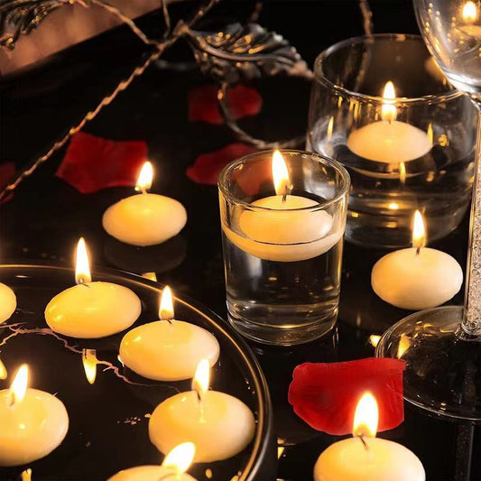 Floating Candle Spherical Smokeless Unscented Romantic Candlelight Dinner Hotel Restaurant Wedding Dress Up Birthday Party