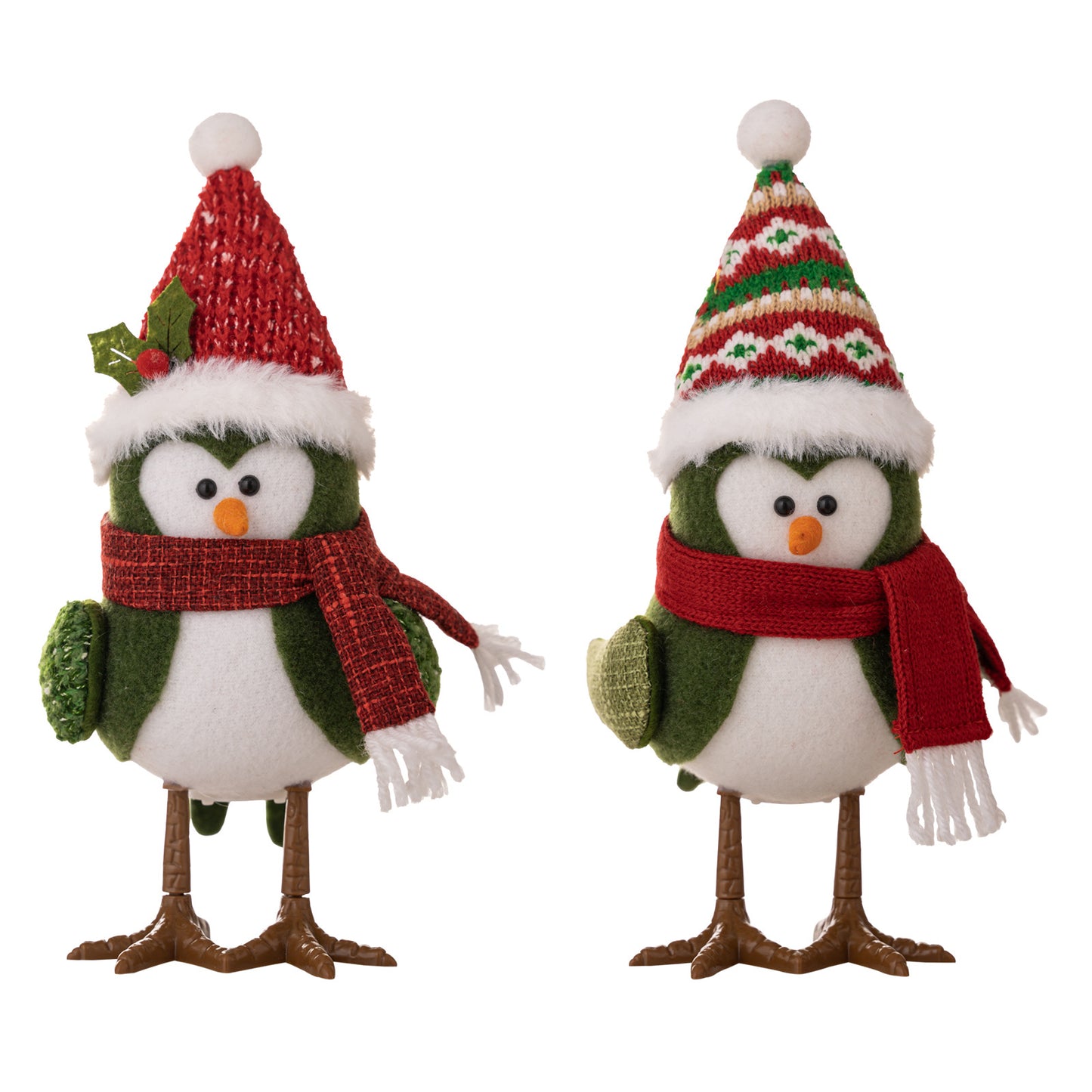 Christmas decoration supplies, Christmas bird doll ornament with lights, creative atmosphere decoration doll gifts