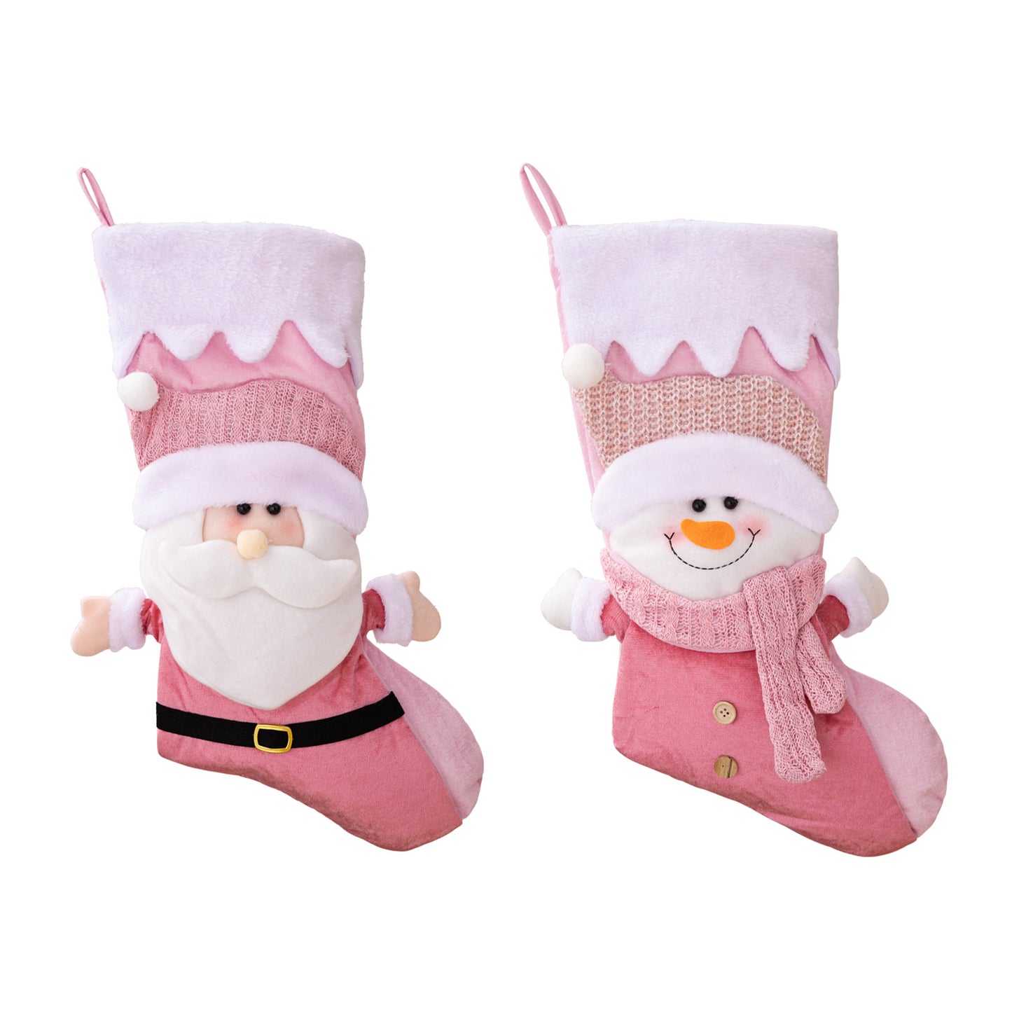 Christmas Decoration Supplies Nordic Christmas Socks Pink Old Man Snowman Christmas Socks Gift Bags Gift Socks