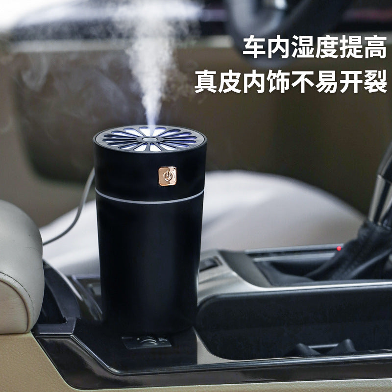 Air humidifier household large spray bedroom small mini car desktop nano hydrating gift rainbow cup