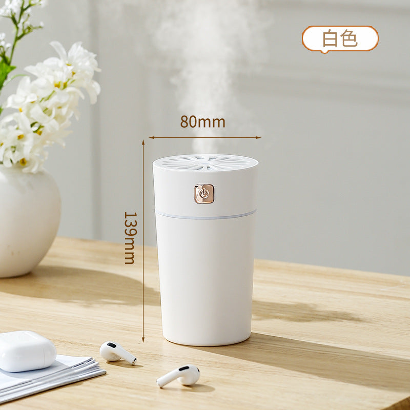 Air humidifier household large spray bedroom small mini car desktop nano hydrating gift rainbow cup