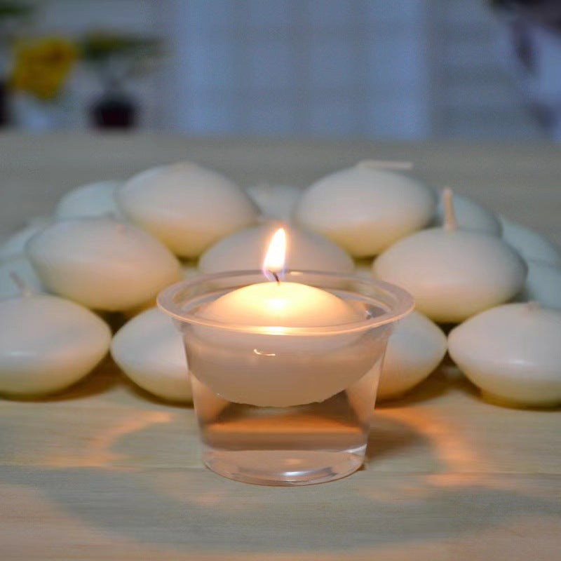 Floating Candle Spherical Smokeless Unscented Romantic Candlelight Dinner Hotel Restaurant Wedding Dress Up Birthday Party