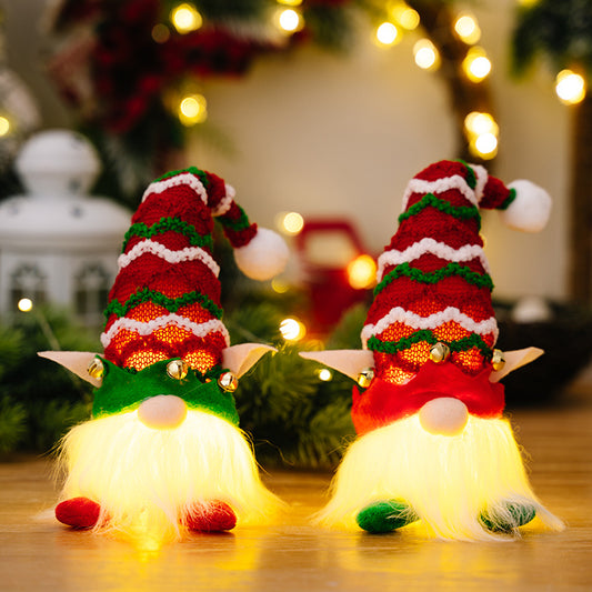 New Christmas decorations, Christmas elves with lights, dolls, ornaments, goblins, dwarfs, faceless dolls, pendants.