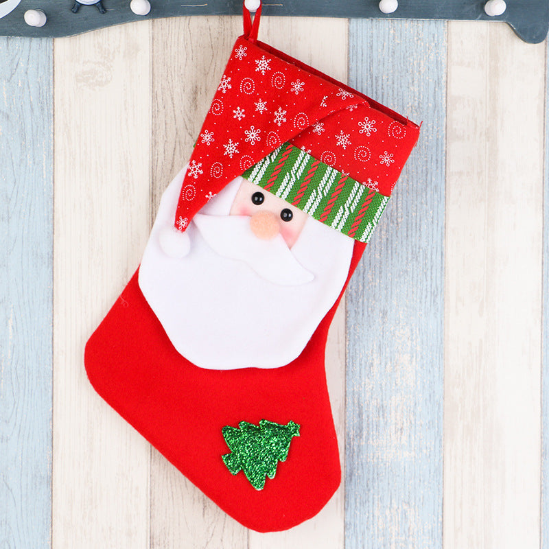 Christmas Decorations Gift Bag Pendant Gift Bag Socks Fireplace Pendant Large Christmas Candy Storage Socks