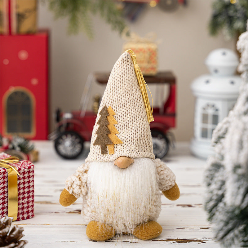 Christmas decorations party holiday decoration forest old man ornament faceless doll dwarf doll