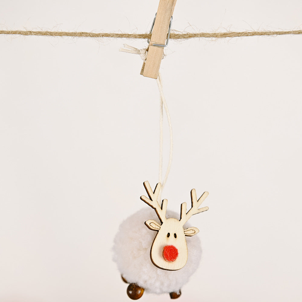 Christmas decoration, felt deer pendant, creative new elk pendant Christmas tree pendant gift