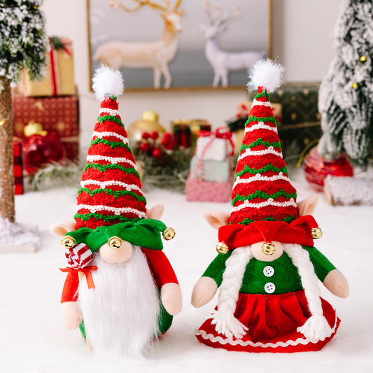 Bell elf doll ornament Santa Claus doll faceless doll ornament Christmas ornament